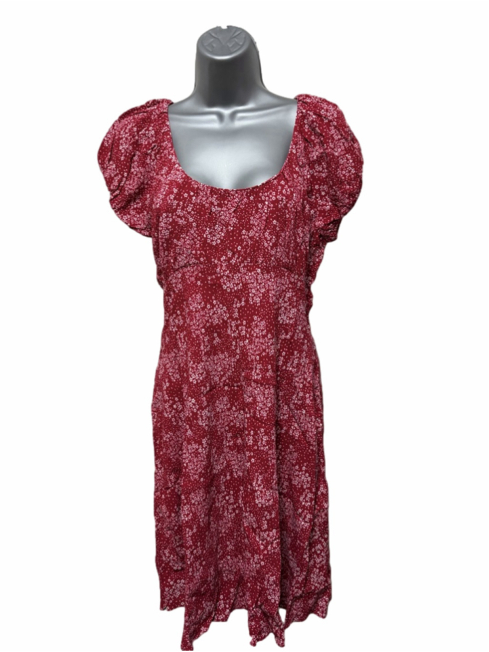 NWT Madewell Women's Textured Crepe Scoop Neck Mini Dress Harper Flora size 2